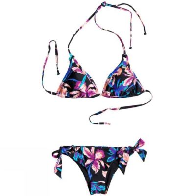 Bikini Roxy Tiki Tri/Knotted Surfer Mujer - Multicolor - Chile ZLV875390